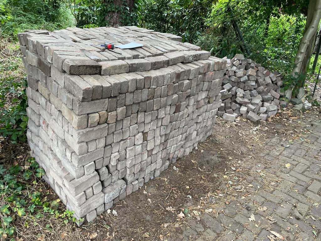 Hardgebakken waaltjes 20x6,5x9cm, Tuin en Terras, Tegels en Klinkers, Ophalen, Overige materialen, Gebruikt, Klinkers