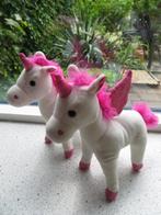Unicorn eenhoorn paardje van Hema wit roze glitters vleugels, Ophalen of Verzenden, Zo goed als nieuw, Paard