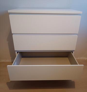 Ikea Malm ladekast wit 4 lades - afbeelding 2