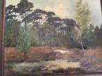 Olieverf  schilderij Piet Schoen 1946 boslandschap, Antiek en Kunst, Kunst | Schilderijen | Klassiek, Ophalen
