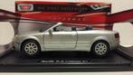Audi A4 convertible cabriolet zilver Motormax metal 1:18 KRD, Hobby en Vrije tijd, Modelauto's | 1:18, Ophalen of Verzenden, Zo goed als nieuw