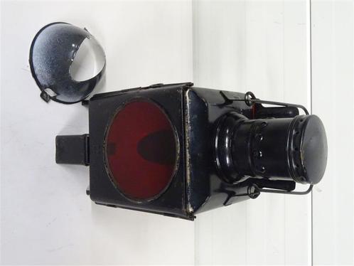 A6592. Oude industriële Spoorlamp uit Duitsland, Antiek en Kunst, Antiek | Lampen, Ophalen of Verzenden