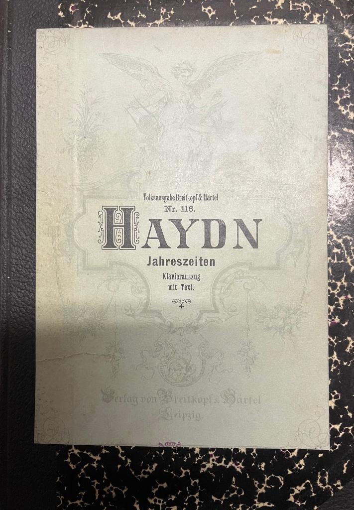 Die Jahreszeiten van Haydn, Muziek en Instrumenten, Bladmuziek, Zo goed als nieuw, Artiest of Componist, Piano, Orgel, Ophalen of Verzenden