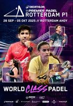 2 kaartjes Premier Padel Rotterdam zaterdag sessie 2, Twee personen