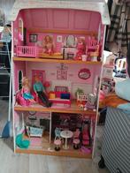 mooi barbie poppen huis, Kinderen en Baby's, Speelgoed | Poppenhuizen, Ophalen, Zo goed als nieuw
