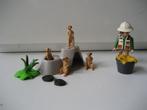 playmobil stokstaartjes met verzorger, Ophalen of Verzenden, Zo goed als nieuw