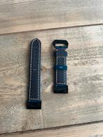 quick fit horlogeband voor garmin horloge 26mm blauw leer, Nieuw, Blauw, Ophalen of Verzenden