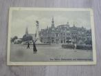 's Hertogenbosch 1957 Stationsplein met drakenmonumenten, Ophalen of Verzenden, 1940 tot 1960, Gelopen, Noord-Brabant