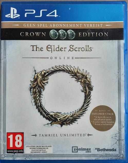 The Elder Scrolls Online - Tamriel Unlimited - PS4, Spelcomputers en Games, Games | Sony PlayStation 4, Gebruikt, 1 speler, Vanaf 18 jaar
