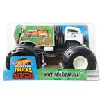 Hotwheels: Monster Trucks 1:24 Will Trash It All, Kinderen en Baby's, Speelgoed | Speelgoedvoertuigen, ., Nieuw, Ophalen of Verzenden