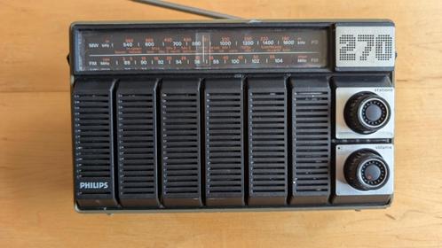 Philips Radio 270 MW/FM Vintage, Audio, Tv en Foto, Radio's, Gebruikt, Radio, Ophalen of Verzenden