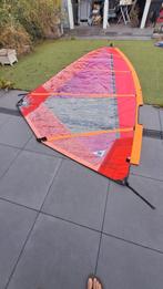 Surfzeil 7,6 m2 compleet met mast en giek en mastvoet, Ophalen, Gebruikt, Minder dan 250 cm, Minder dan 5 m²