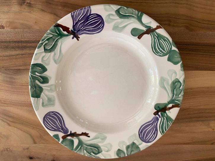 5 Emma Bridgewater Figs dinerplates, Huis en Inrichting, Keuken | Servies, Zo goed als nieuw, Bord(en), Overige stijlen, Aardewerk