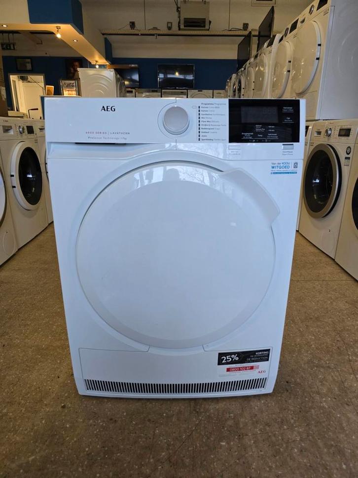AEG 6000 Series condensdroger | 7 kilo | Gratis thuis 🚚✅️, Witgoed en Apparatuur, Wasdrogers, Zo goed als nieuw, Condens, Voorlader