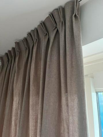 Taupe gordijnen 260 cm breed beschikbaar voor biedingen