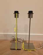 2 lampenvoeten RVS 36 cm hoog, Ophalen, Gebruikt, Metaal, Minder dan 50 cm