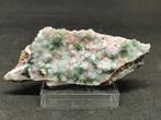 druzy Malachiet / Chrysocolla en Cobalto Calciet op matrix 1, Ophalen of Verzenden, Mineraal