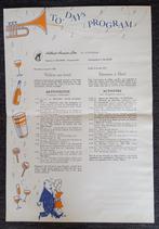 Programma affiche Holland Amerika Lijn / ss Statendam, 1962, Verzamelen, Verzenden, Gebruikt