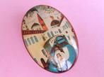 jwg Vintage 60s 70s Venetië italië bruiloft broche gekleurd, Verzenden, Overige materialen, Broche