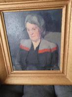 Olieverf Portret Dame in Gouden Lijst, Antiek en Kunst, Ophalen of Verzenden