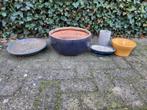 Verschillende potten tegen elk aannemelijk bod, Tuin en Terras, Bloembakken en Plantenbakken, Ophalen, Gebruikt, Rond, Minder dan 30 cm