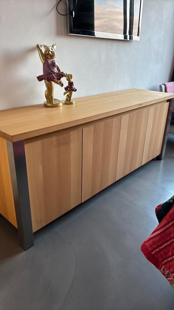 Goossens massief grenen dressoir, Huis en Inrichting, Kasten | Dressoirs, Gebruikt, 150 tot 200 cm, 25 tot 50 cm, Met deur(en)