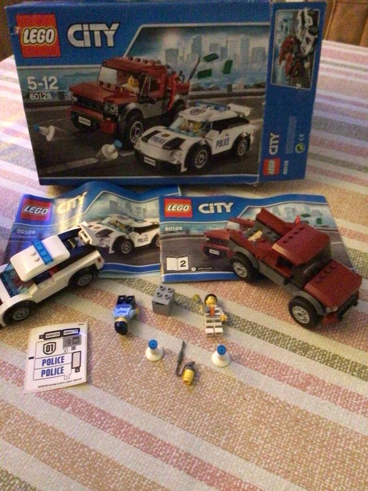 Lego City 60128 - Achtervolging in de Bergen, Kinderen en Baby's, Speelgoed | Duplo en Lego, Zo goed als nieuw, Lego, Complete set