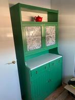 Groene kast, Huis en Inrichting, Kasten | Buffetkasten, Ophalen, Gebruikt, 25 tot 50 cm, 150 tot 200 cm