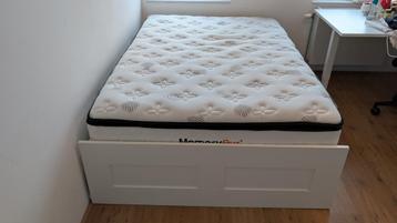 IKEA bedframe + Memorypur matras (140x200) - afbeelding 3