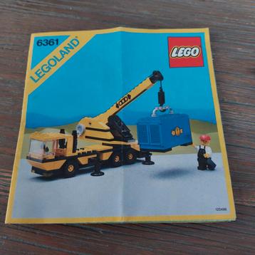 Lego 6361 - Mobile Crane - Vintage Legoland Set beschikbaar voor biedingen