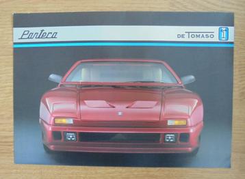  DE TOMASO PANTERA BROCHURE 1992 beschikbaar voor biedingen