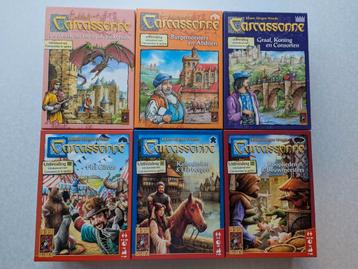 Carcassonne uitbreidingen 6x - fee, circus, graaf, enz beschikbaar voor biedingen