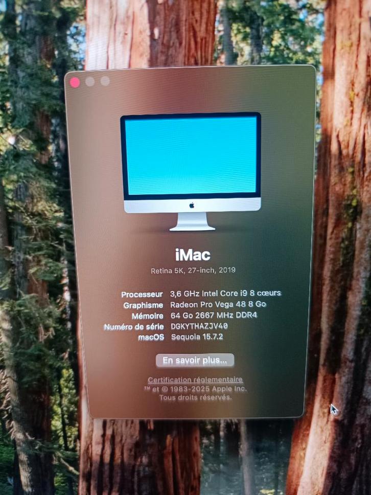 iMac 2019 – 27 pouces – Core i9 - 64gb ram/512gb MVME, Computers en Software, Apple Desktops, Zo goed als nieuw, iMac, SSD, 3 tot 4 Ghz