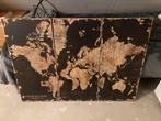 Te koop: map of the world schilderij, Huis en Inrichting, Ophalen, Zo goed als nieuw