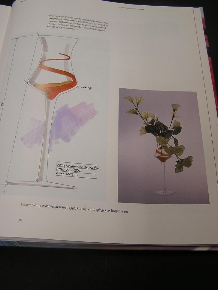 Oranjevaasje Leerdam Juliana Copier Meydam Marel, Antiek en Kunst, Antiek | Glas en Kristal, Ophalen of Verzenden