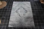 Vloerkleed Lifa Living Thuy Aqua Vintage Perzisch 160x230, Grijs, 150 tot 200 cm, Ophalen of Verzenden, Rechthoekig