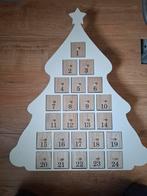 Houten kerstboom advent kalendet, Ophalen