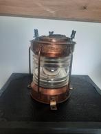 Oude Messing Scheepslamp / Ankerlicht - Origineel, Ophalen of Verzenden