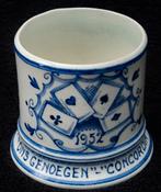 Beker Bridge wedstrijd ONS GENOEGEN CONCORDIA Gouda 1952, Ophalen of Verzenden, Gebruikt, Gebruiksvoorwerp