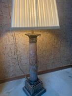 Staande lamp met echt marmeren voet klassiek, 100 tot 150 cm, Zo goed als nieuw, Stof, Ophalen