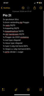 Piaggio 2 takt onderdelen, Ophalen, Zo goed als nieuw, Blok, Piaggio