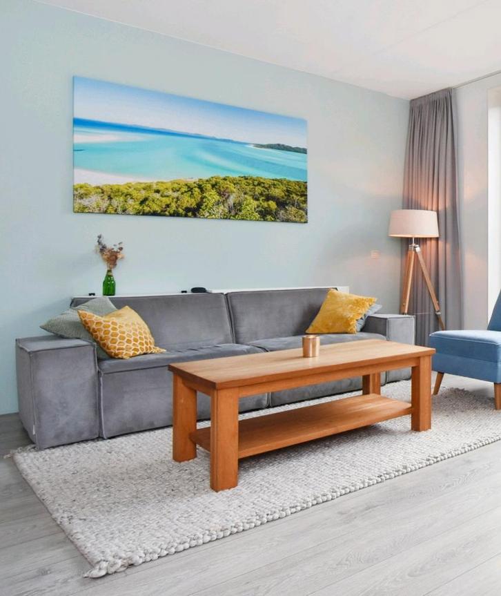 Zuiver James Rib Bank - Modulaire zitbank, Huis en Inrichting, Banken | Bankstellen, Zo goed als nieuw, Rechte bank, Driepersoons