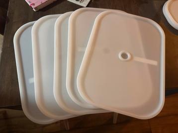 3 x ikea trofast bakken deksels doorzichtig wit beschikbaar voor biedingen
