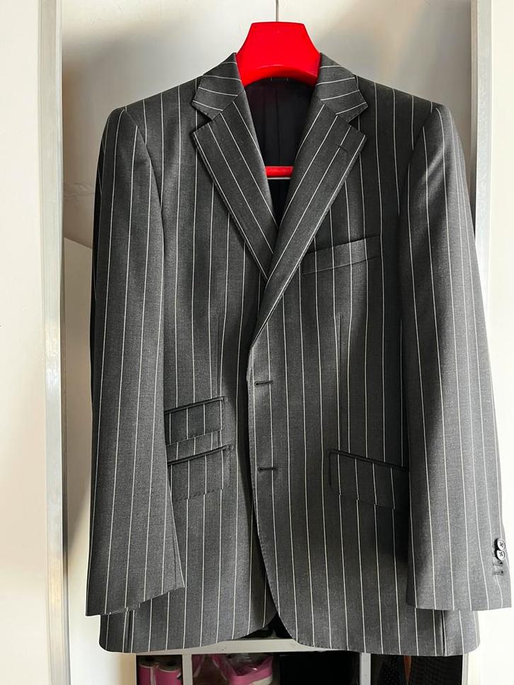 Romeyn Tailors jasje: antraciet krijtstreep / maat: 50, Kleding | Heren, Kostuums en Colberts, Zo goed als nieuw, Maat 48/50 (M)