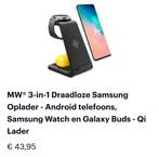 Draadloze 3in 1 oplader voor samsung telefoon, watch en buds, Samsung, Ophalen of Verzenden, Zo goed als nieuw