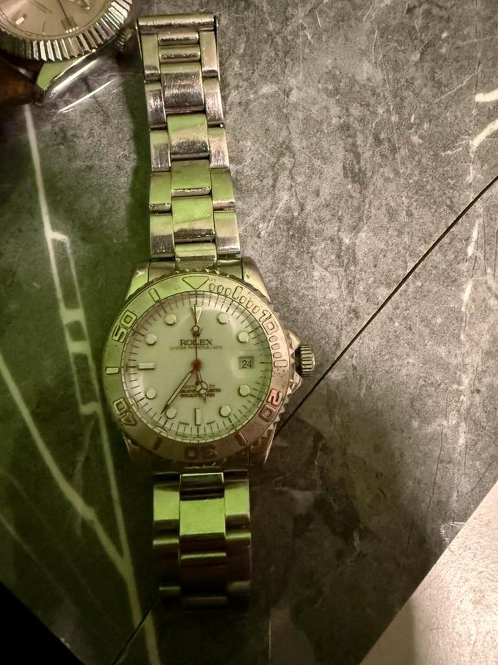 Rolex yachtmaster, Sieraden, Tassen en Uiterlijk, Horloges | Heren, Zo goed als nieuw, Polshorloge, Rolex, Staal, Staal, Verzenden