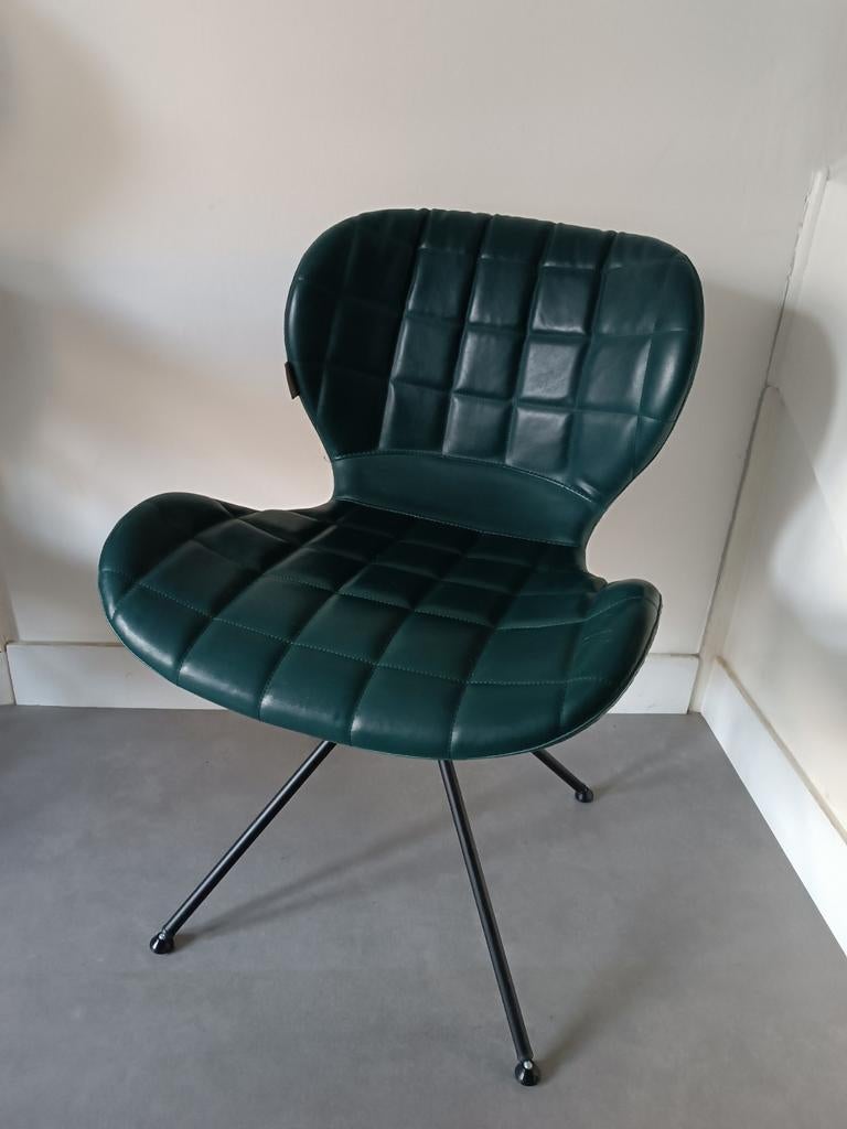 Zuiver OMG eetkamerstoelen - 5 stuks, Huis en Inrichting, Stoelen, Ophalen of Verzenden, Zo goed als nieuw, Leer, Vijf, Zes of meer stoelen