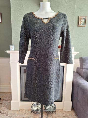 K-Design K design warm gevoerd tweet zwart goud jurk L beschikbaar voor biedingen