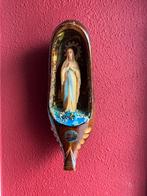 Zeldzame houten klomp ❤️ O.L.V Maria van Lourdes, Antiek en Kunst, Antiek | Religie, Ophalen of Verzenden