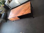 Salontafel industrieel met mangohout, Huis en Inrichting, Tafels | Salontafels, Ophalen, 100 tot 150 cm, 50 tot 100 cm, Zo goed als nieuw